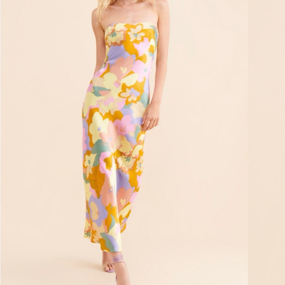 Annabeth Strapless Midi Dress ASTR